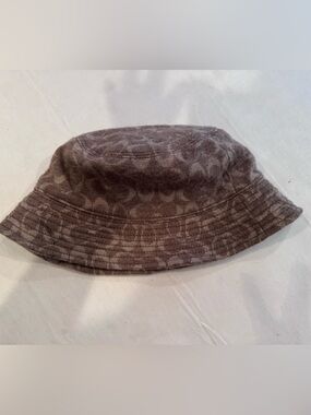 Coach Brown Signature Bucket Hat